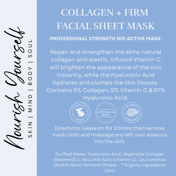 Collagen + Firm Facial Sheet Mask