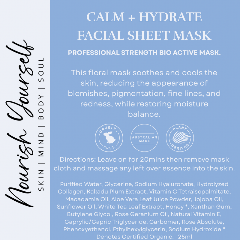 Calm + Hydrate Facial Sheet Mask