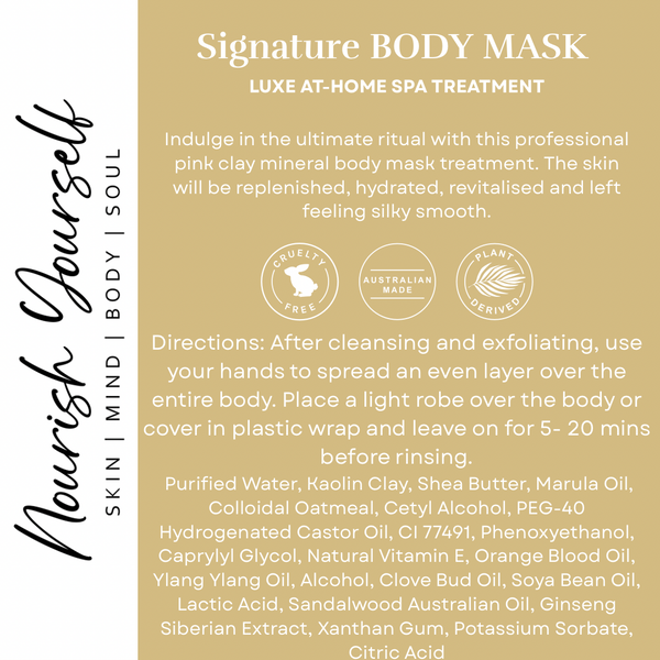 Signature Body Mask Pouch - Luxe at home spa treatment