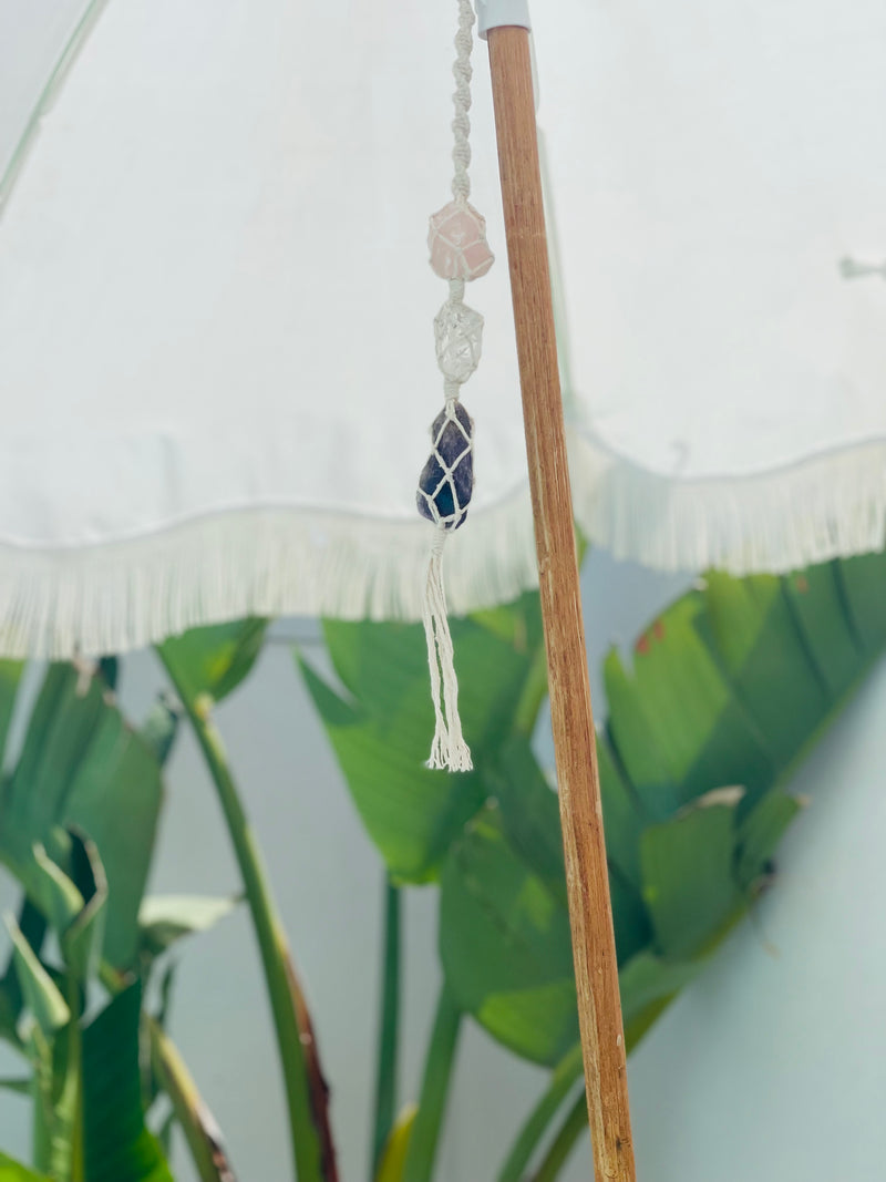 Boho Crystal Macrame Hangers