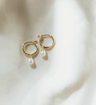 Pearl Hoop Earring